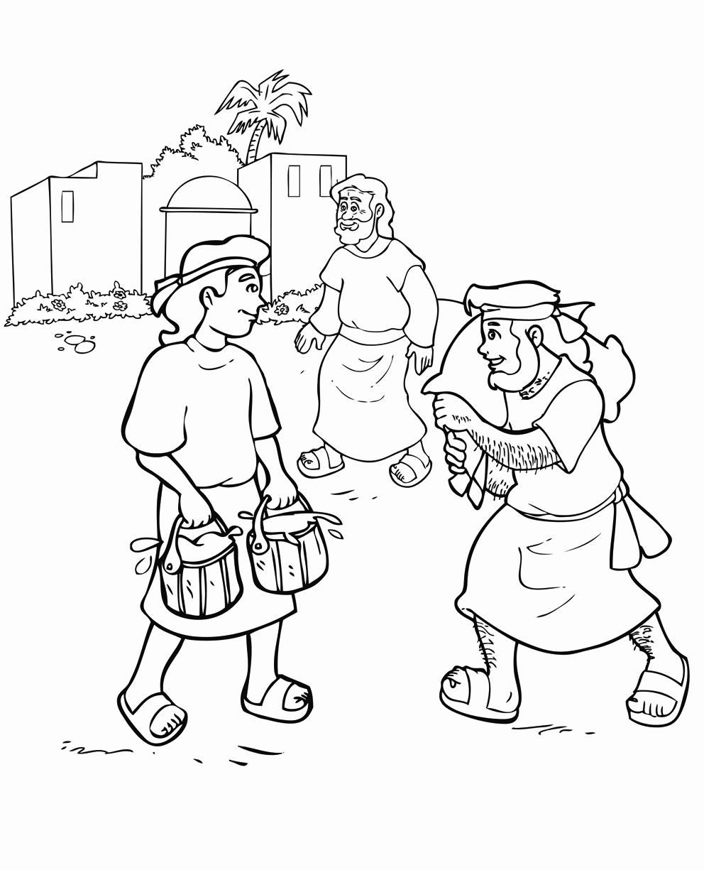 Bible Coloring Pages Jacob and Esau Bible Printable 2021 0985 Coloring4free