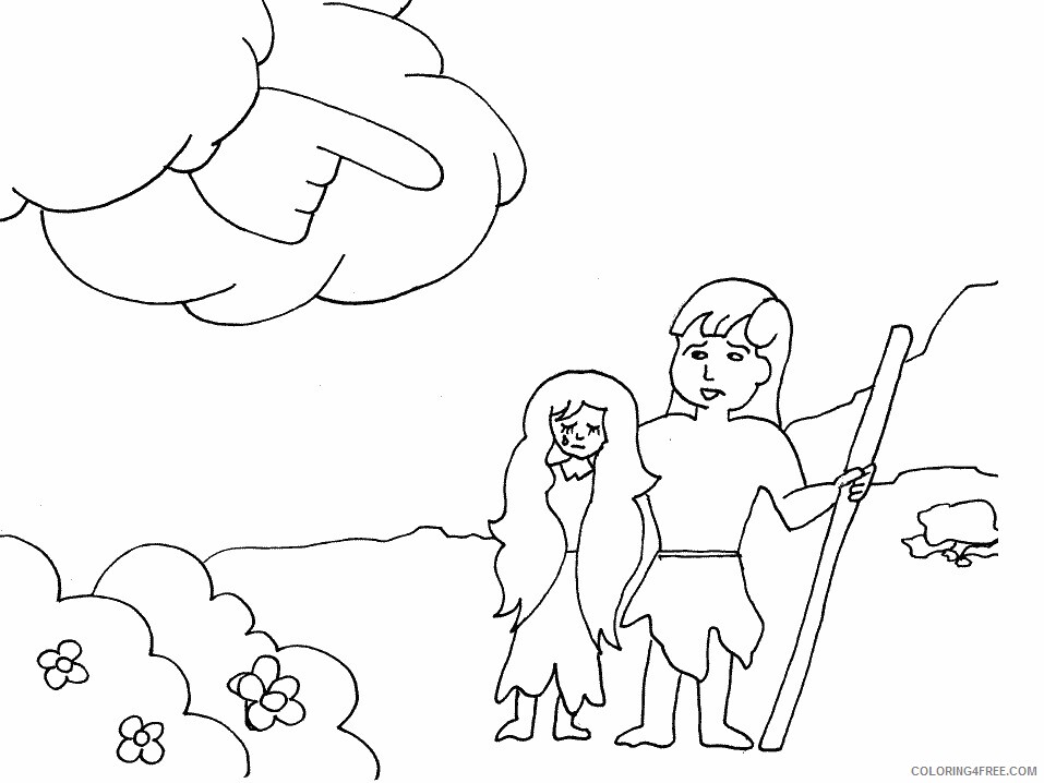 Bible Coloring Pages adamandeve4 Printable 2021 0915 Coloring4free
