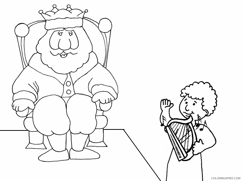 Bible Coloring Pages david3 Printable 2021 0966 Coloring4free