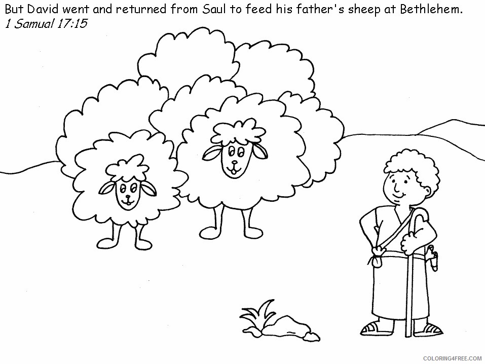 Bible Coloring Pages david5 Printable 2021 0967 Coloring4free