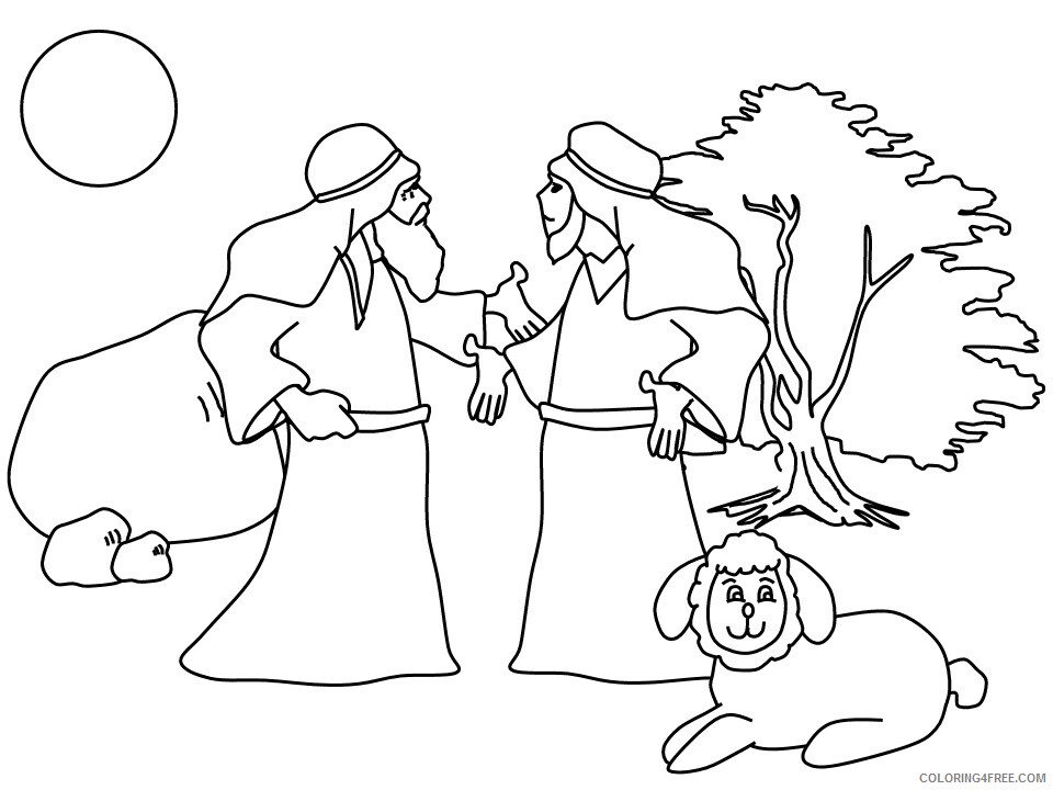 Bible Coloring Pages nw abram lot Printable 2021 1022 Coloring4free