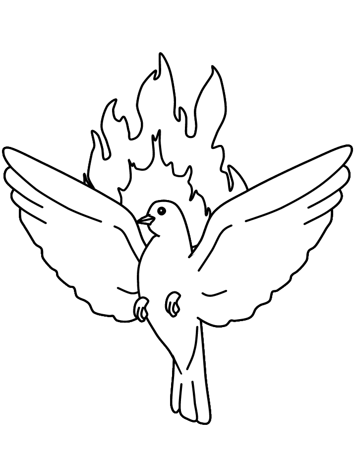 Bible Coloring Pages pentecost4 Printable 2021 1028 Coloring4free