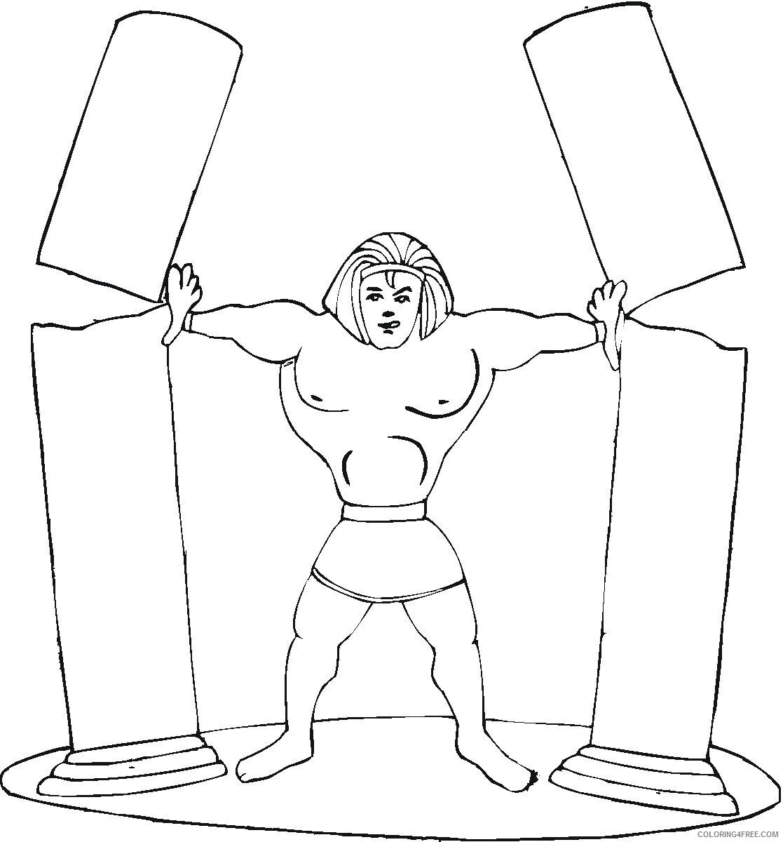Bible Coloring Pages samson Printable 2021 1041 Coloring4free
