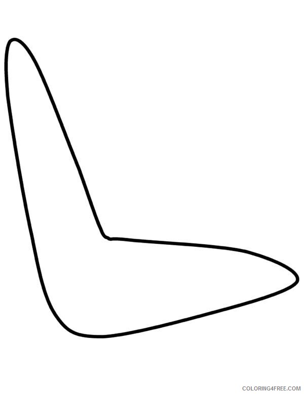 Boomerang Coloring Pages How to Draw a Boomerang Printable 2021 1067 Coloring4free