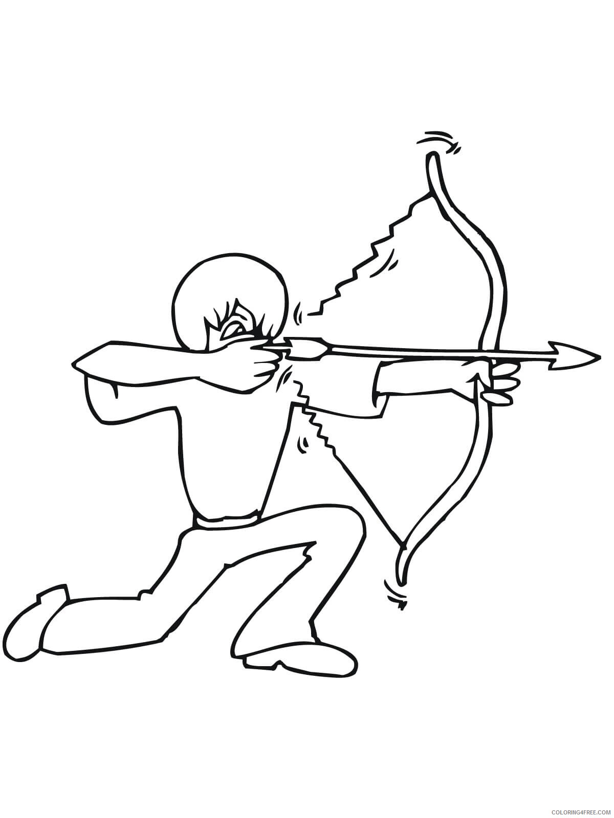 Bow Coloring Pages 1555918630_bow shooting from the knee Printable 2021 1070 Coloring4free