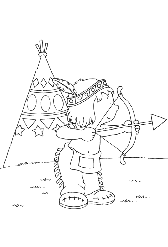 Bow Coloring Pages Indian Bow and Arrow Printable 2021 1072 Coloring4free