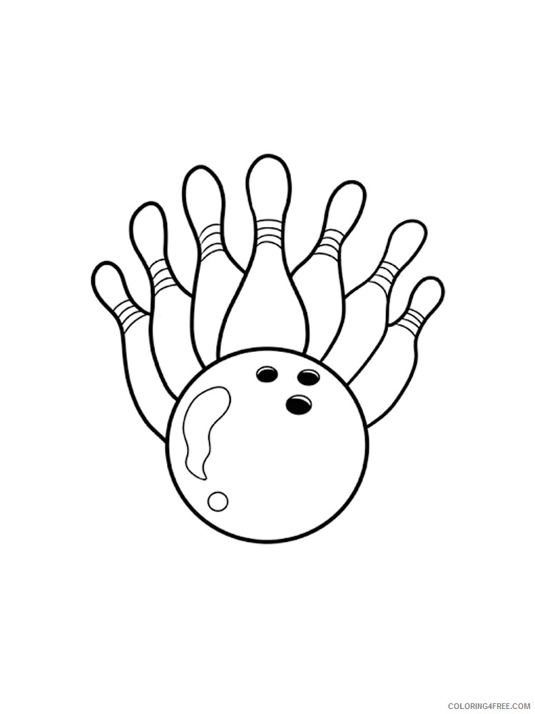 Bowling Coloring Pages Bowling 12 Printable 2021 1075 Coloring4free