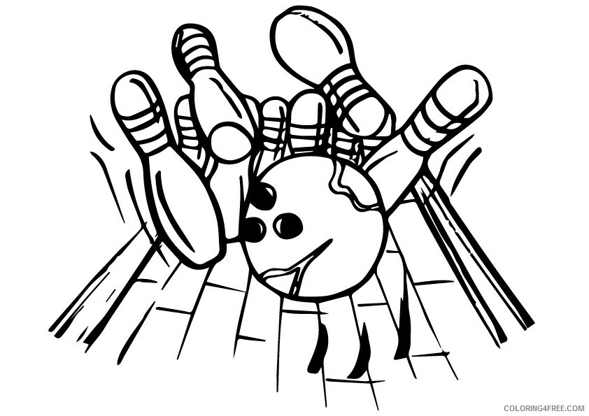 Bowling Coloring Pages bowling alley Printable 2021 1073 Coloring4free