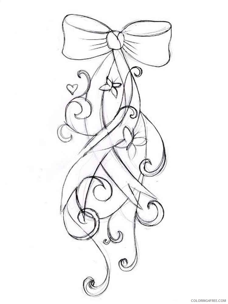 Bows Coloring Pages bows 8 Printable 2021 1085 Coloring4free