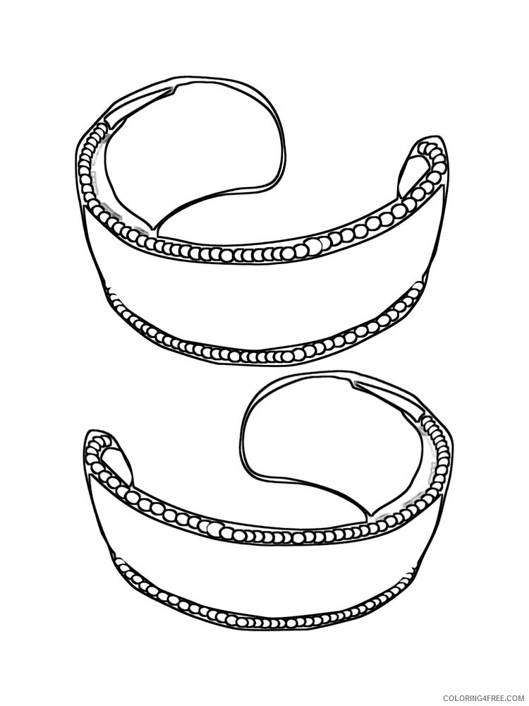 Bracelet Coloring Pages bracelet 5 Printable 2021 1124 Coloring4free