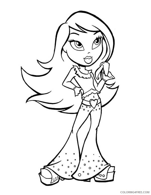 Bratz Coloring Pages Beautiful Picture of Yasmin Bratz Printable 2021 1131 Coloring4free