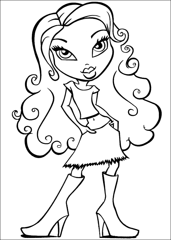 Bratz Coloring Pages Bratz Sheets for Kids Printable 2021 1201 Coloring4free
