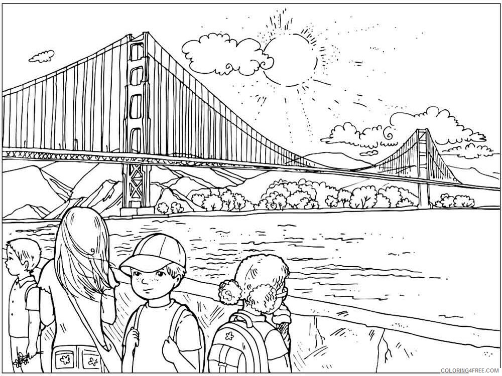 Bridge Coloring Pages bridge 14 Printable 2021 1242 Coloring4free