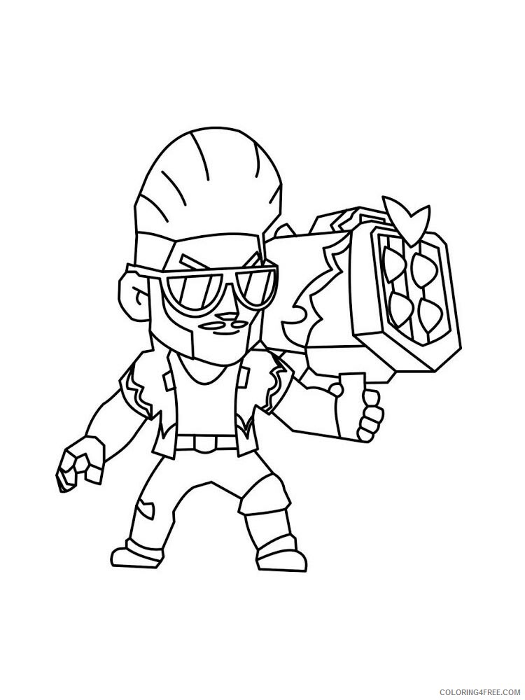 Hot Rod Brock Brawl Stars Coloring Pages Free Printable Coloring Porn Sex Picture