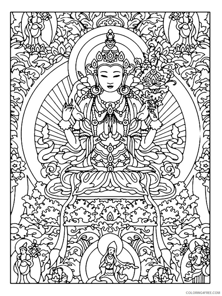 Buddha Coloring Pages Buddha 14 Printable 2021 1273 Coloring4free