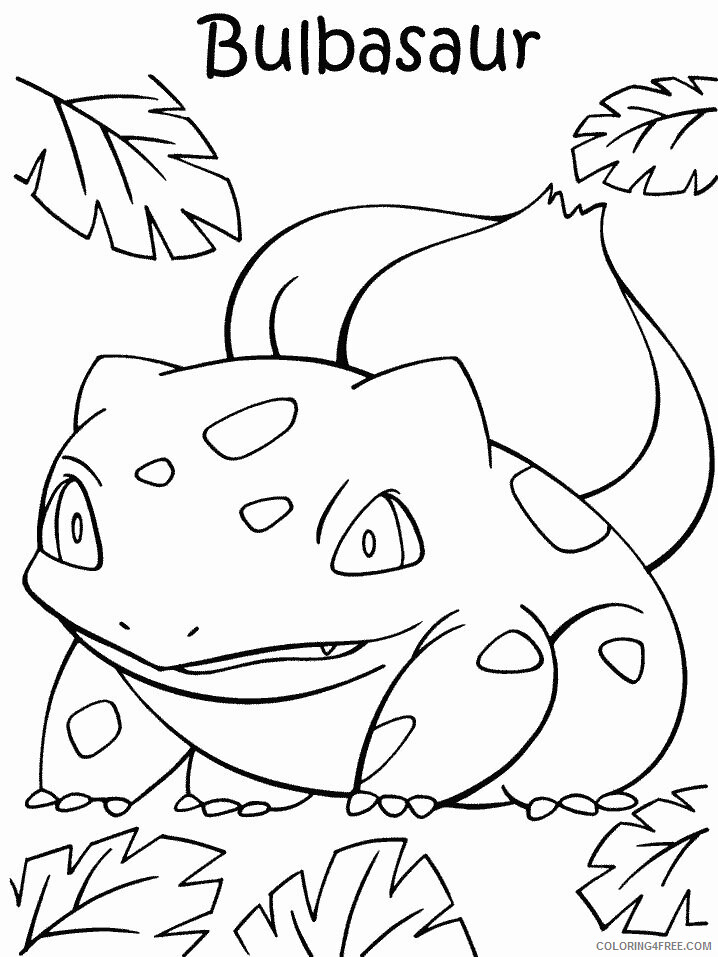 Bulbasaur Pokemon Characters Printable Coloring Pages 59 2021 006 Coloring4free