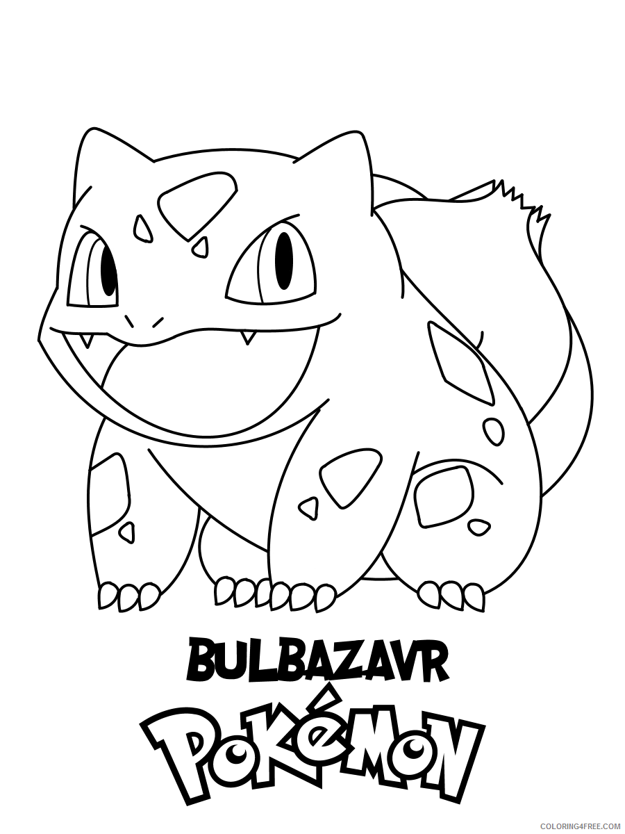 Bulbasaur Pokemon Characters Printable Coloring Pages Bulbasaur Pokemon 2021 007 Coloring4free