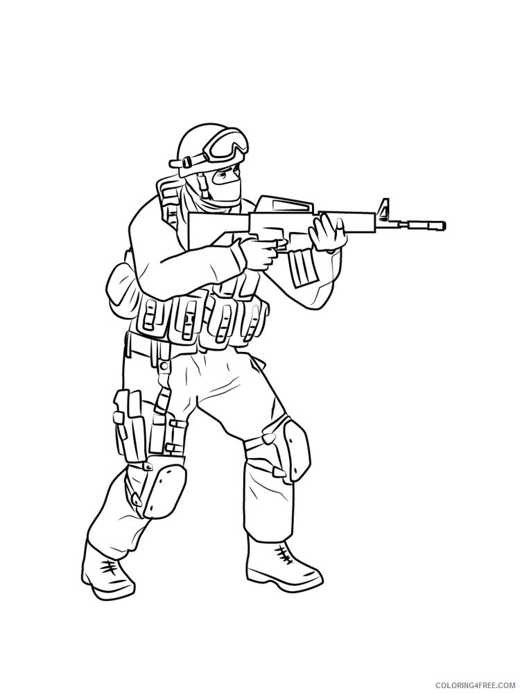 CS Go Coloring Pages Games cs go 2 Printable 2021 0187 Coloring4free