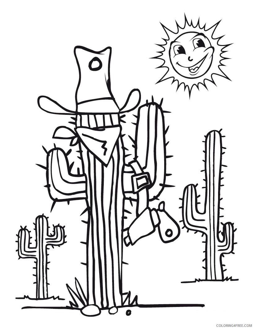 Cactus Coloring Pages Flowers Nature Cactus Printable 2021 032 Coloring4free