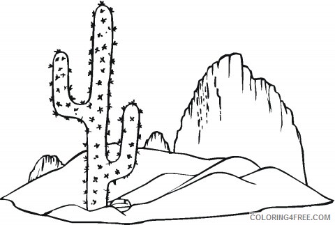 Cactus Coloring Pages Flowers Nature Cactus Sheet Printable 2021 036 Coloring4free
