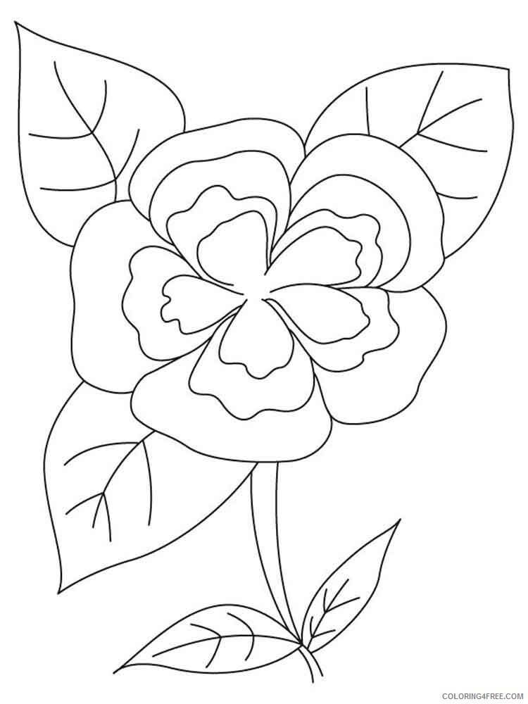Camellia Coloring Pages Flowers Nature Camellia flower 10 Printable 2021 053 Coloring4free