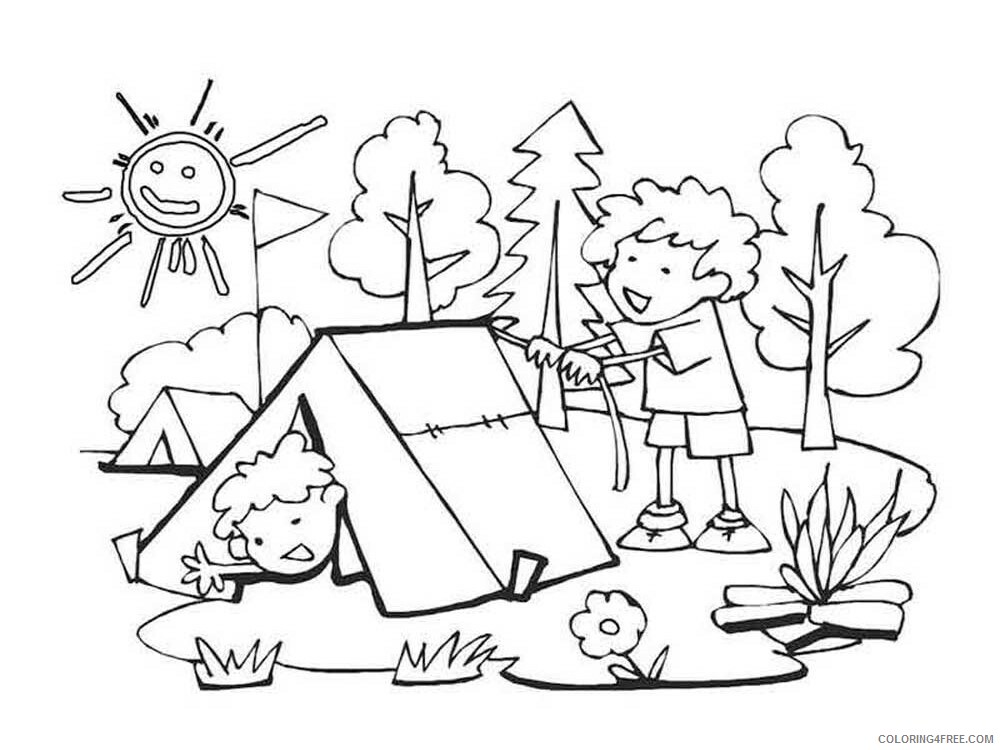 Camping Coloring Pages Camping 10 2 Printable 2021 1312 Coloring4free