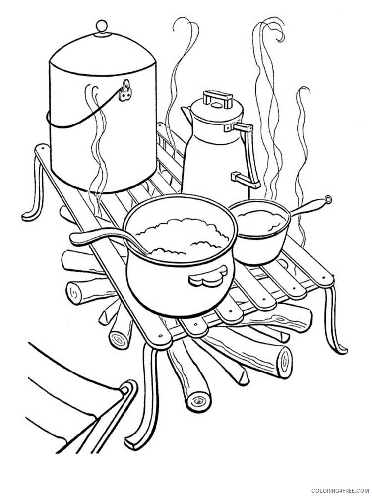 Camping Coloring Pages Camping 3 Printable 2021 1327 Coloring4free