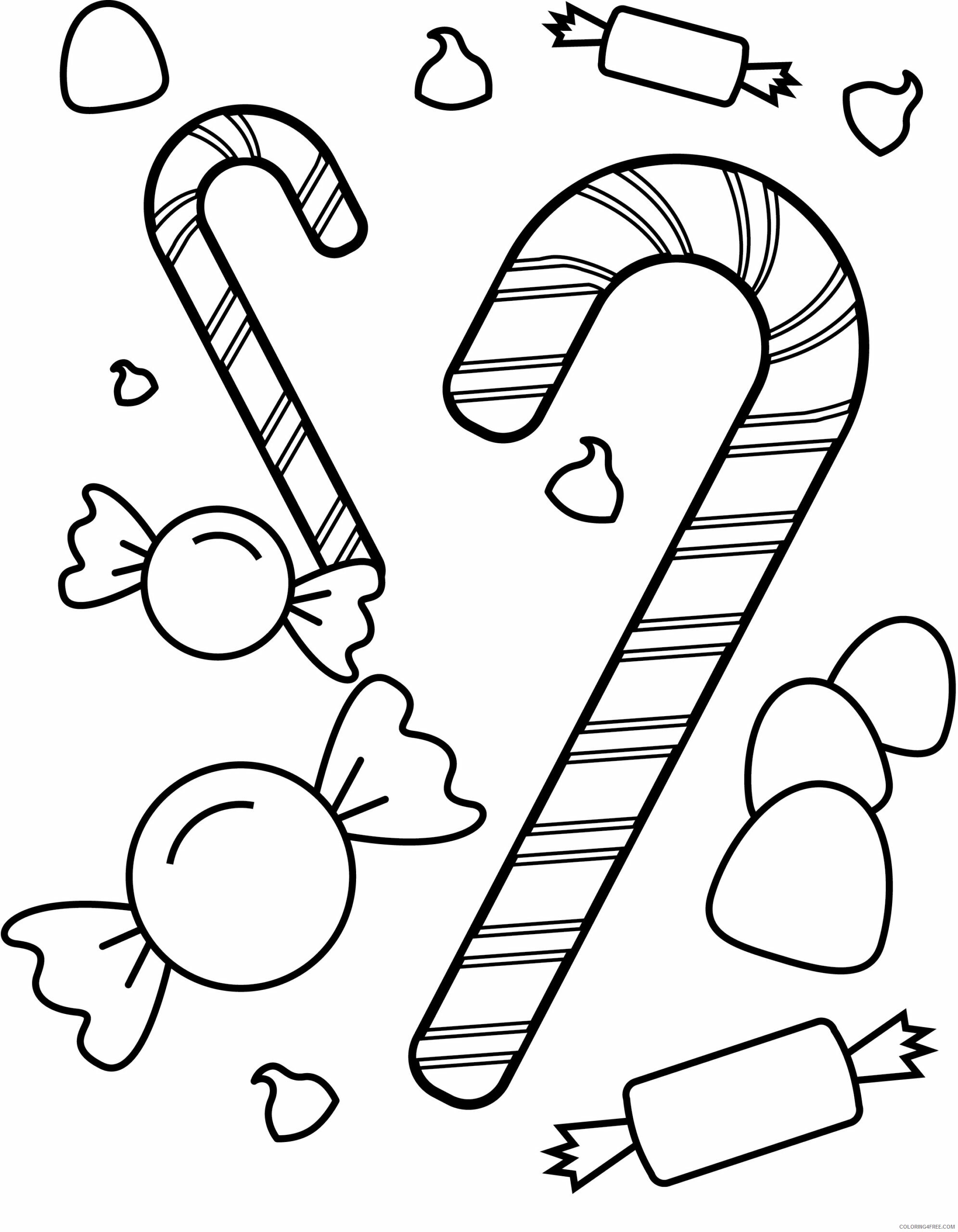 Candy Coloring Pages Candy for Kids Printable 2021 1369 Coloring4free