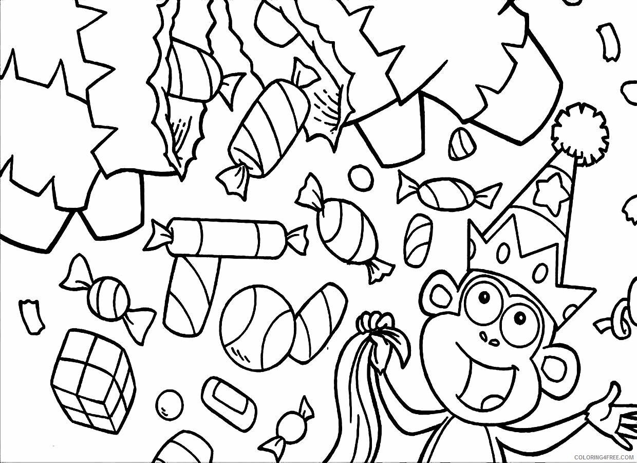 Candy Coloring Pages Free Candy Printable 2021 1382 Coloring4free