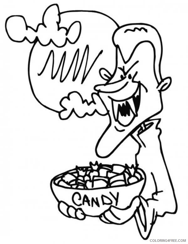 Candy Coloring Pages Halloween Vampire Give Us Candy Printable 2021 1387 Coloring4free