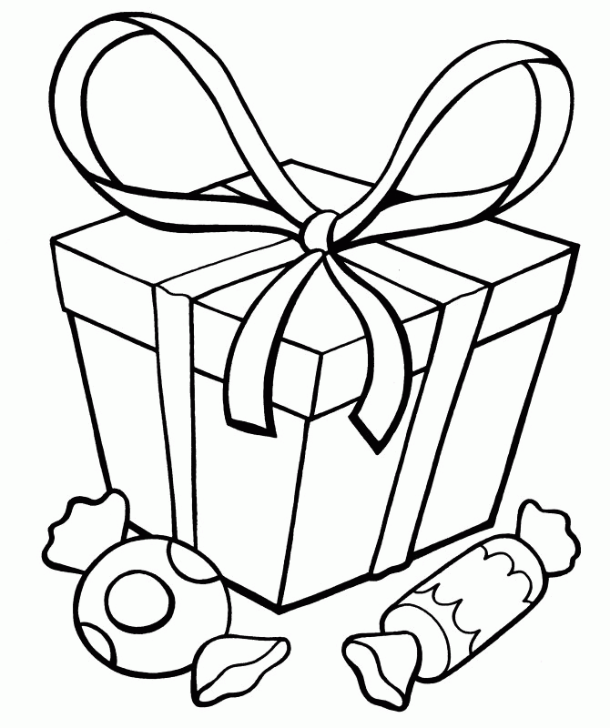 Candy Coloring Pages Presents and Candy Printable 2021 1392 Coloring4free