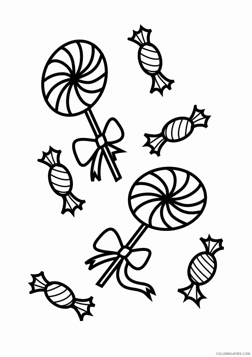 Candy Coloring Pages sweets candy 15 Printable 2021 1400 Coloring4free