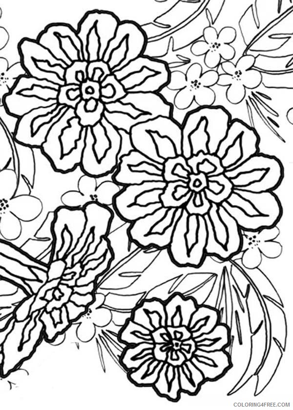 Carnation Coloring Pages Flowers Nature Carnation Flower Bouquet Printable 2021 Coloring4free