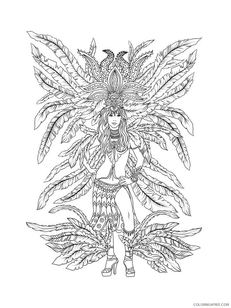 Carnival Coloring Pages Carnival 11 Printable 2021 1408 Coloring4free