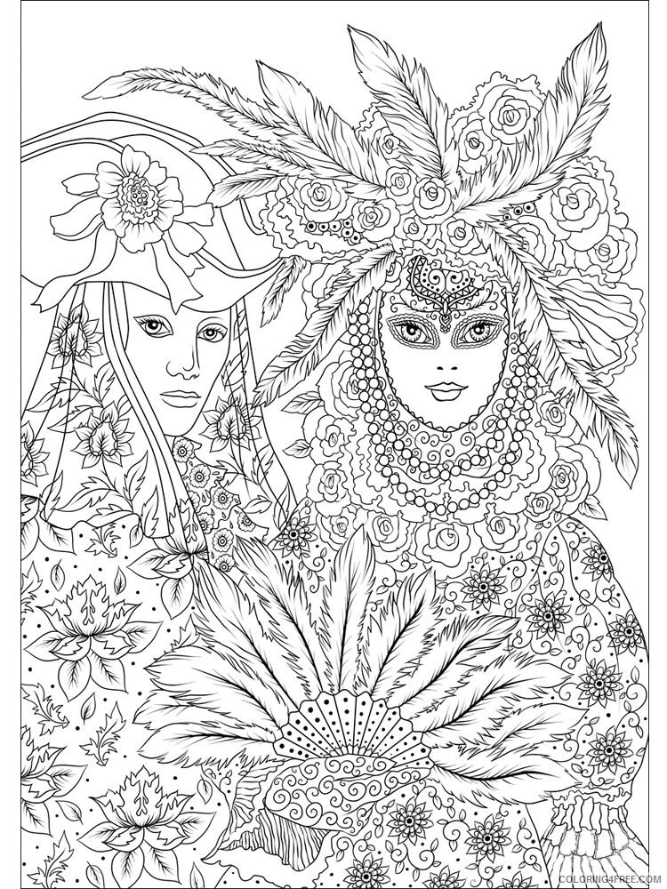 Carnival Coloring Pages Carnival 14 Printable 2021 1411 Coloring4free