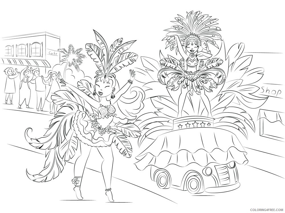 Carnival Coloring Pages Carnival 3 Printable 2021 1413 Coloring4free