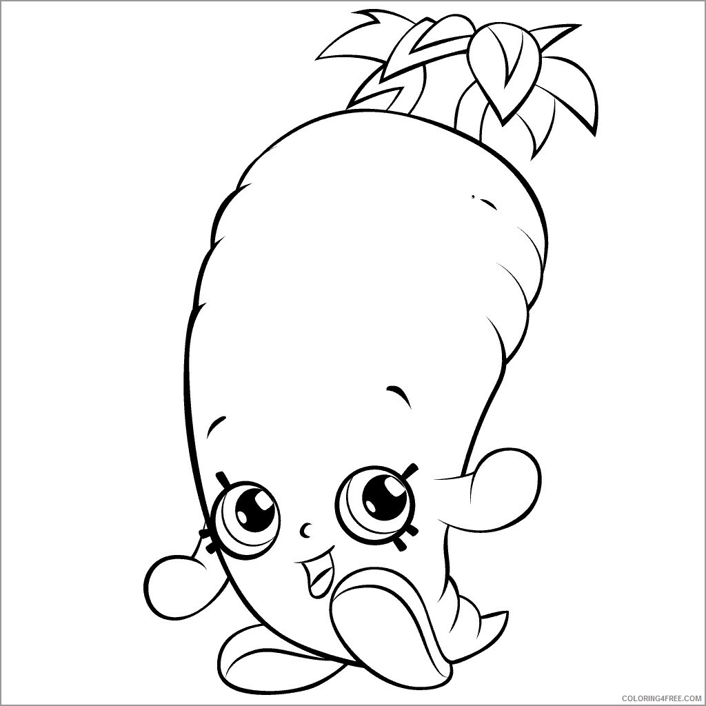 Carrot Coloring Pages Vegetables Food cartoon carrots Printable 2021 532 Coloring4free