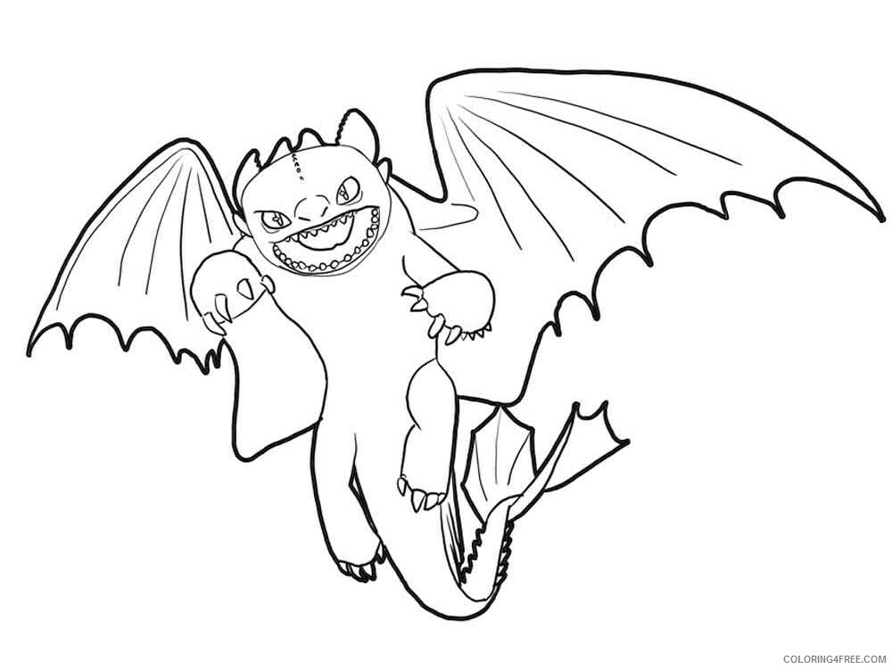 Cartoon Dragon Coloring Pages cartoon dragon 14 Printable 2021 1435 Coloring4free