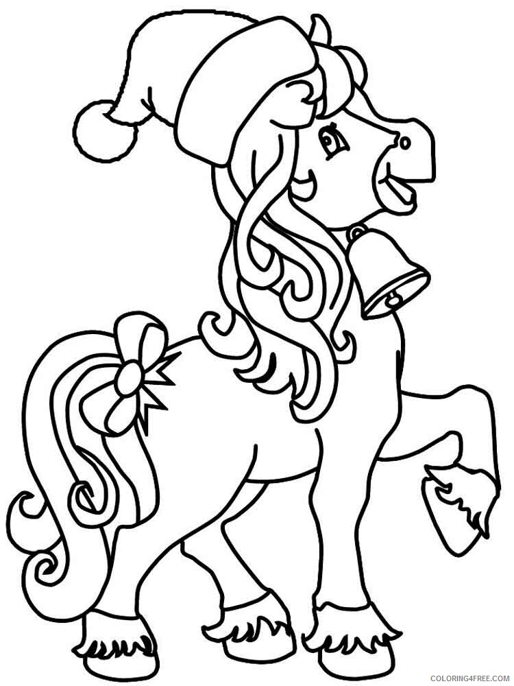 Cartoon Horse Coloring Pages cartoon horse 1 Printable 2021 1442 Coloring4free