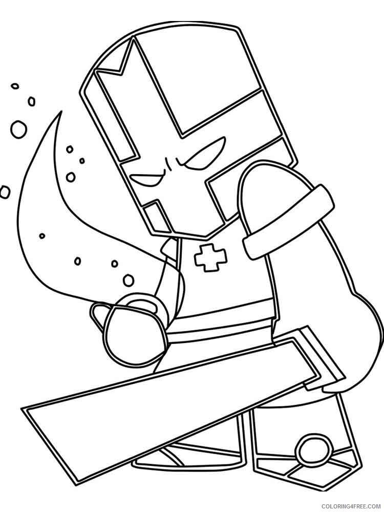Castle Crashers Coloring Pages Games castle crashers 11 Printable 2021 0176 Coloring4free