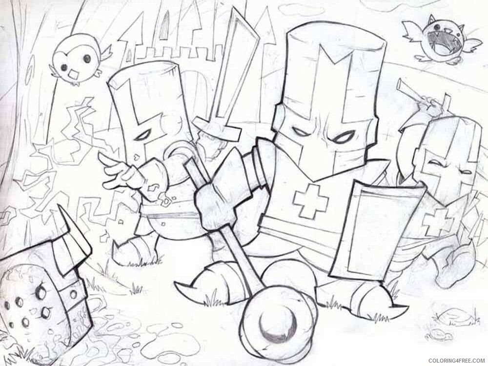 Castle Crashers Coloring Pages Games castle crashers 7 Printable 2021 0178 Coloring4free