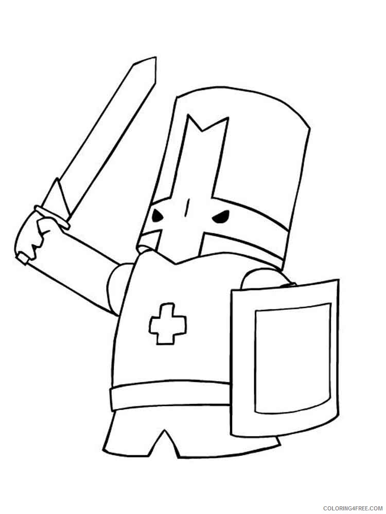 Castle Crashers Coloring Pages Games castle crashers 8 Printable 2021 0179 Coloring4free