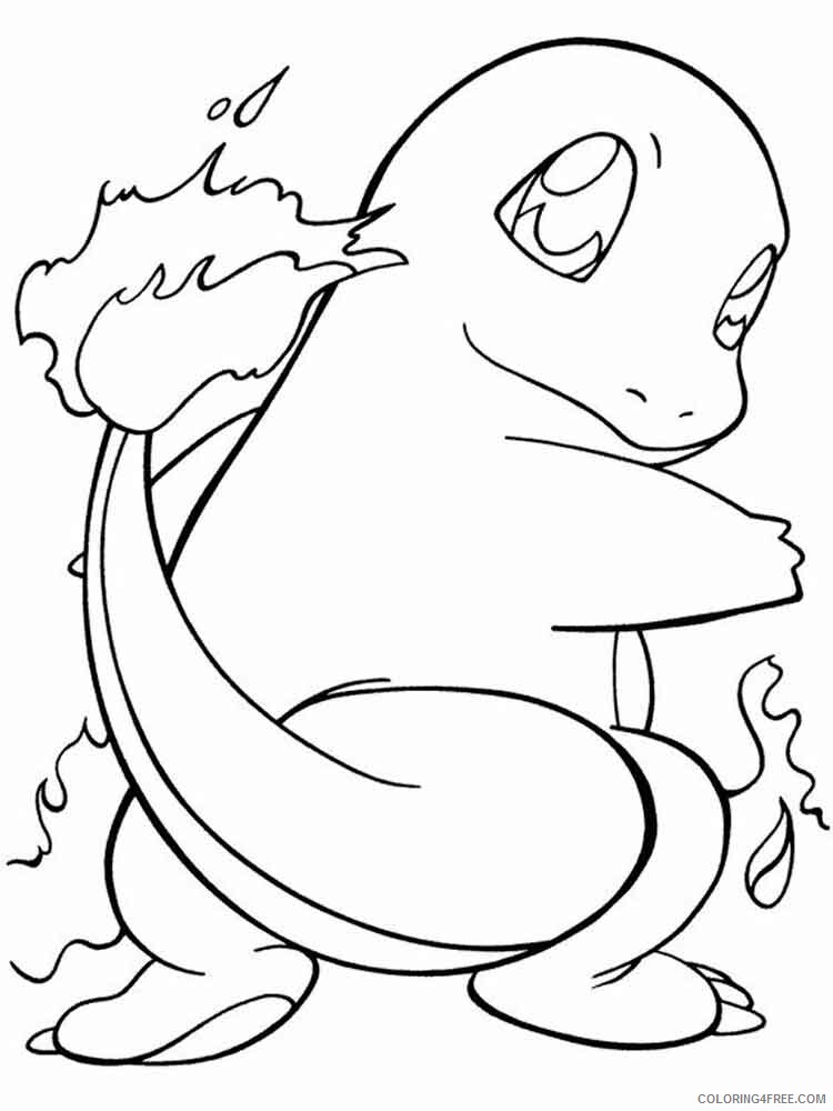 Charmander Pokemon Characters Printable Coloring Pages charmander 3 2021 013 Coloring4free