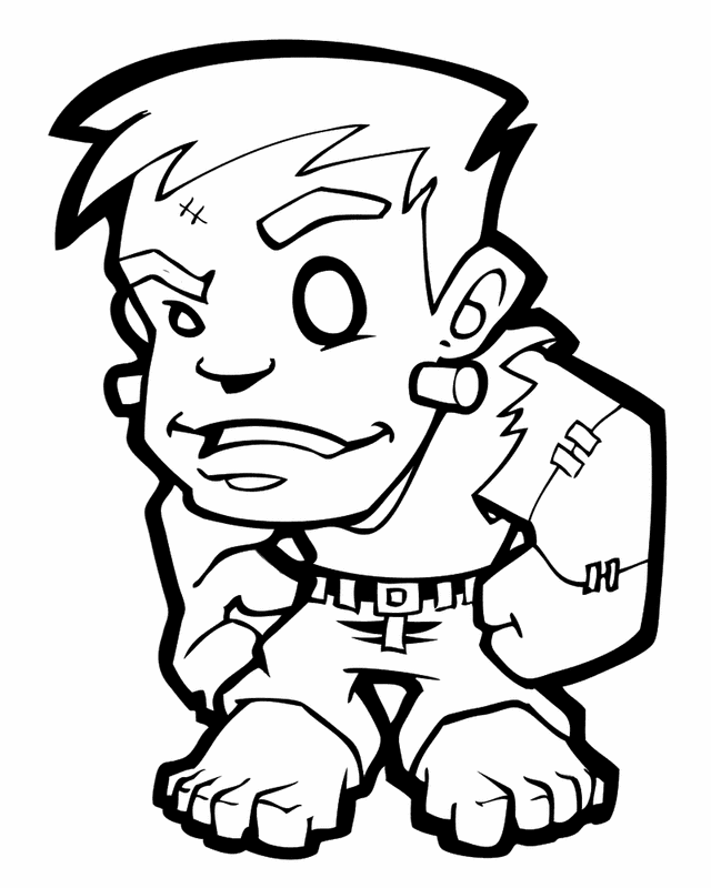 Chibi Printable Coloring Pages Anime Chibi Frankenstein 2021 0092 Coloring4free