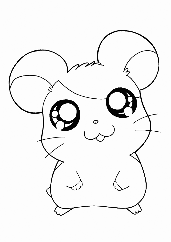 Chibi Printable Coloring Pages Anime Chibi Hamster 2021 0094 Coloring4free