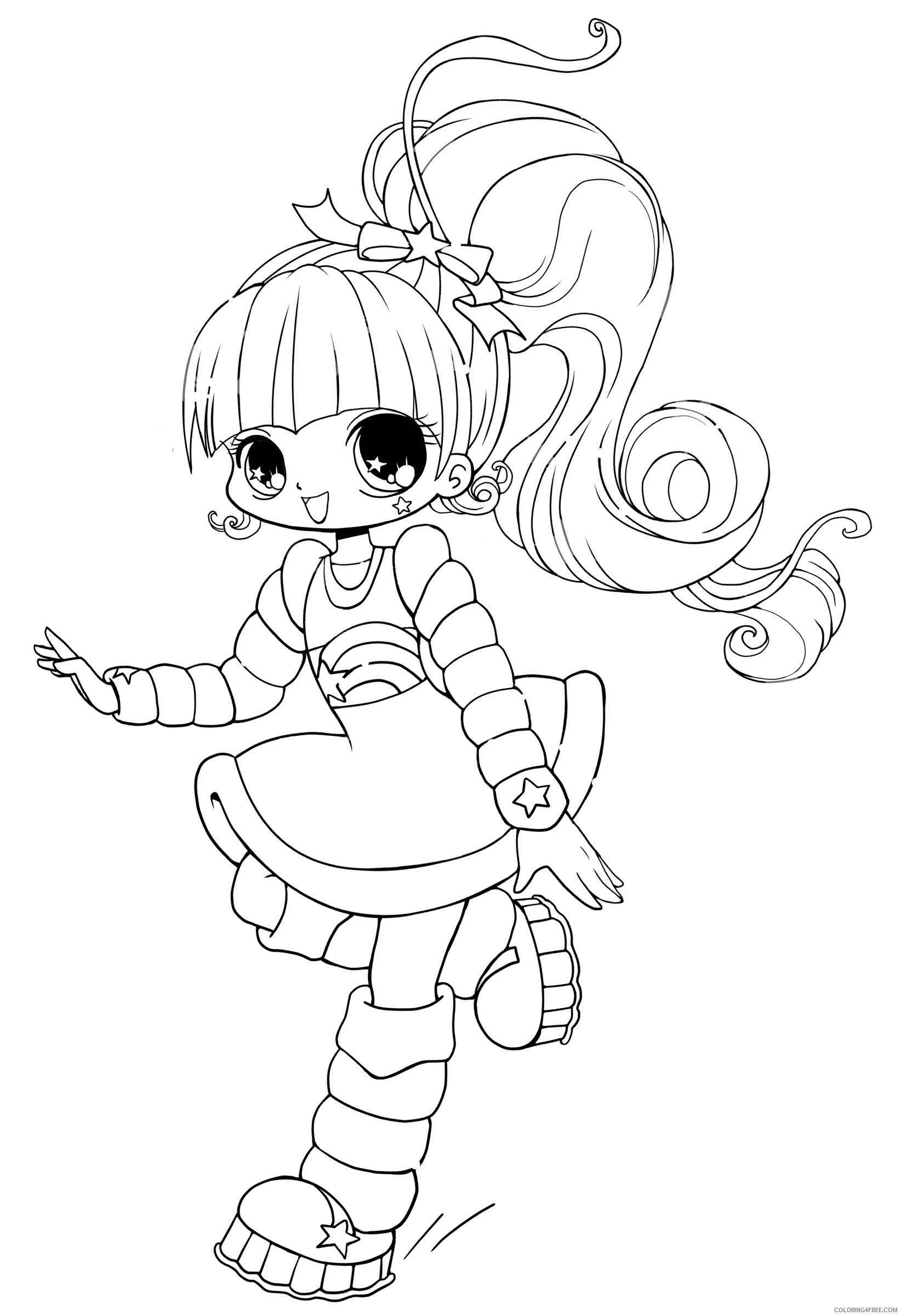 Chibi Printable Coloring Pages Anime Cute Chibi 2021 0104 Coloring4free