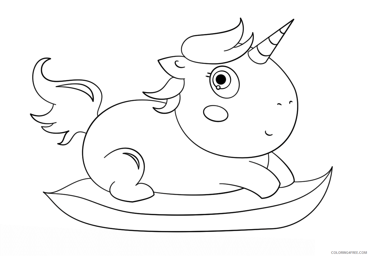 Chibi Printable Coloring Pages Anime baby chibi unicorn 2021 0040 Coloring4free