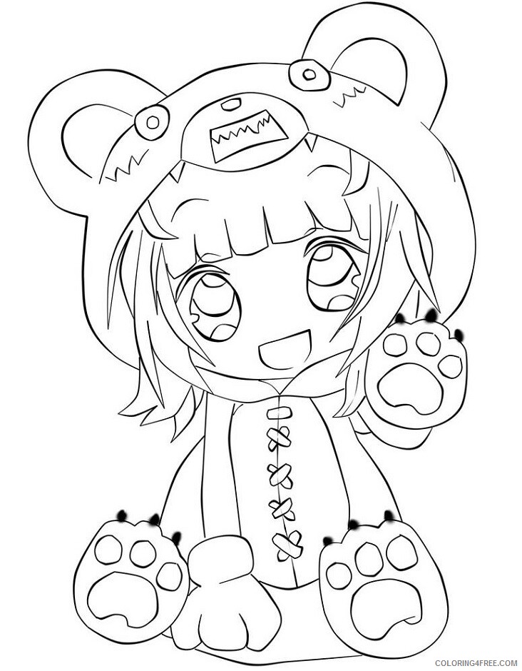 Chibi Printable Coloring Pages Anime chibi annie 2021 0045 Coloring4free