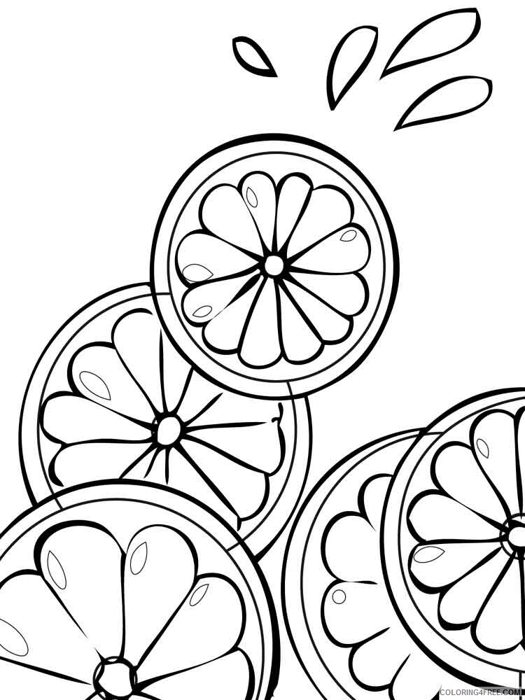 Citrus Fruits Coloring Pages Fruits Food Citrus fruits 10 Printable 2021 168 Coloring4free
