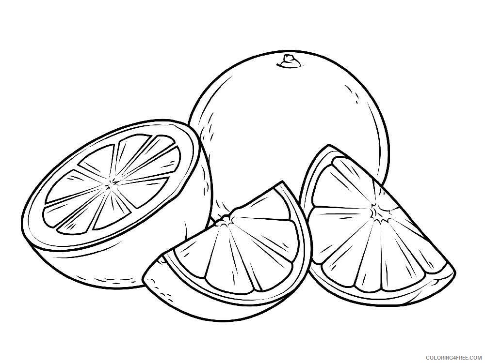 Citrus Fruits Coloring Pages Fruits Food Citrus fruits 11 Printable 2021 169 Coloring4free